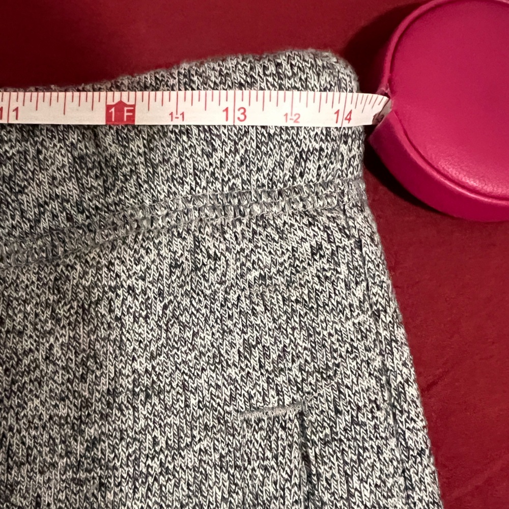 Roots Kids Grey Marled Joggers with Red and Cream Striped Cuffs - Picture 4 of 10